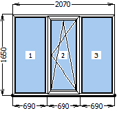 Балконная дверь и окно